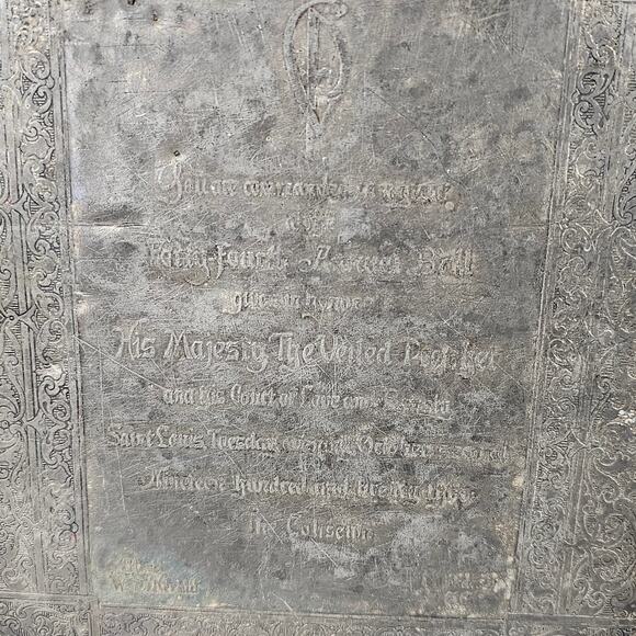 VTG metal engraved invitation Veiled Prophet Ball 1923 St. Louis - Picture 5 of 11